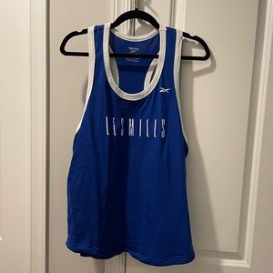 Reebok Women’s Les Mills L Tabk Too Royal Blue and White